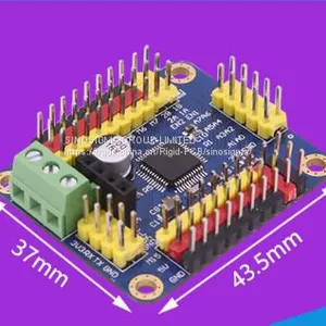 16-way Steering Gear Control Panel DC Stepper Motor Serial Port Bluetooth Wireless IIC Host Computer Module Wireless thumbnail-1