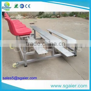 Metal Sports Stadium Bleachers With Plastic Chair thumbnail-2