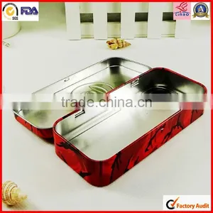 High Quality Hinged Pen Packing Tin Box thumbnail-3