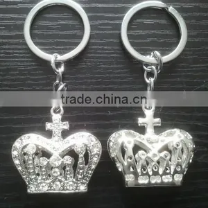 Wholesale Decorative Crown Shaped Rhinestones Key Chain thumbnail-1