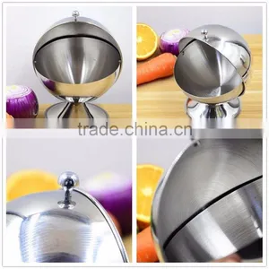 Stainless Steel Spice Jar Condiment Server Sugar Bowl With Rolltop Lid thumbnail-6