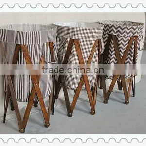 2014 Cheap New Design Foldable Laundry Basket for Household Use Wholesale thumbnail-5
