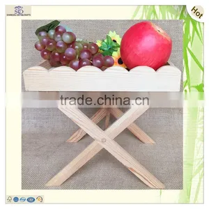Craft Legs Holder Waving Edge Wooden Bed Tray thumbnail-1