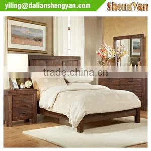 Cheap Flat Pack Antique Wooden China Classic Bedroom Furniture thumbnail-1