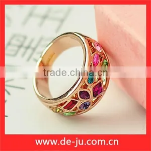 Made In China New Design Charm Colorful Crystal Ring thumbnail-2