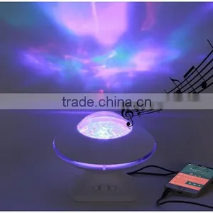 New Popular Selling Aurora Star Night Light Music Projector, UFO Design Color Diamond Music Night Light Projector For Wholesale thumbnail-1