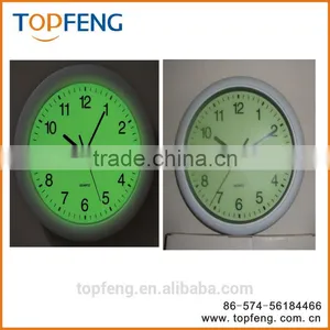 Round Luminous Wall Clock/round Alarm Clock/luminous Clock thumbnail-1