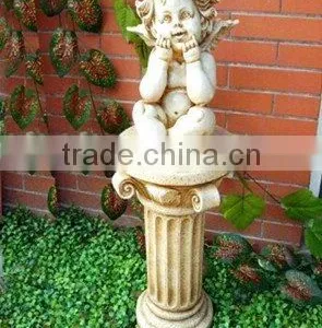 FO-6303 Polyresin Angel(cherub) Sculpture,garden Ornaments Statue,outdoor Decorations thumbnail-1