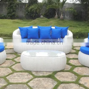 2014 Flat PE Rattan Outdoor Furniture Sofa Set thumbnail-1