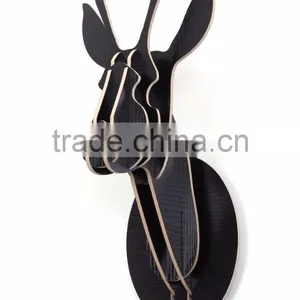Indoor Wall Mounted Wooden Little Deer Head Decoration thumbnail-3