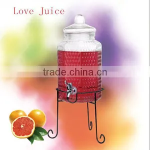Transparent Glass Juice Dispensers With S/S Lid thumbnail-3