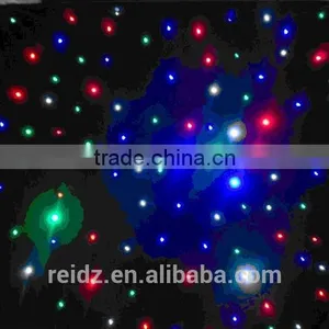 Promise of Stars! Wedding Backdrop 3M*6M RGBW LED Star Curtain,LED Star Cloth thumbnail-1