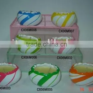 Terra Cotta Egg Shape Candle Holder thumbnail-1