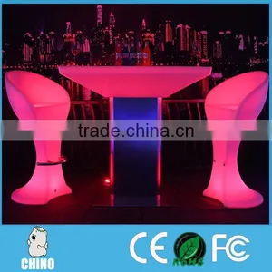 Rechargeable LED Illuminated Cocktail Chair for Club thumbnail-3
