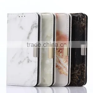 Noble Design High Quality Marble PU Card Bumper/pocket Cell Phone Case for Samsung thumbnail-1