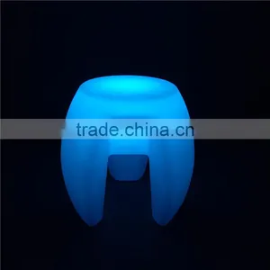 Commercial Furniture Cheap Used LED Glowing Stool Chair With Multi Colors thumbnail-2