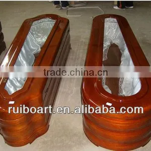 Spanish Style Paulownia Wooden Coffin thumbnail-1