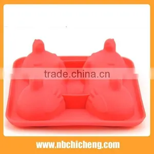 High Quality Cheaper Price Colorful Design Silicone Ice Cube Mould,The Hens Lay Eggs , Ice Cube Tray. thumbnail-3