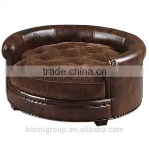 European Chair for Children With Leather Tatami Solid Wood Sofa for Furniture Living Room Sofa thumbnail-1