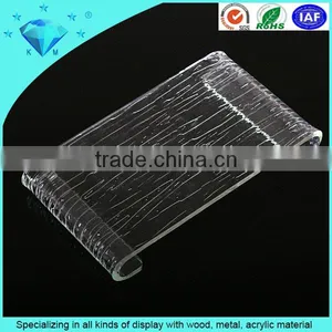 2015 Pop Desk Top Glass Acrylic Cake Display Tray Acrylic Fruit Tray thumbnail-2
