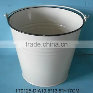 Mini Tin Pails White Tin Pails thumbnail-1
