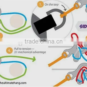 Outdoor Emergency Survival Stainless Steel 3 Hole Rope Knotting Buckle thumbnail-5