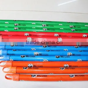 120X2.2cm PVC Coated Wooden Broom Mop Handle Stick With Various Design thumbnail-1