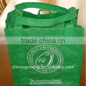 Eco-friendly Handled Green Non Woven Shopping Bag thumbnail-1