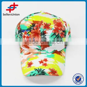 2017 New Product Best Seller Printed Customized Logo 100% Polyester Neon Color Baseball Hat thumbnail-1