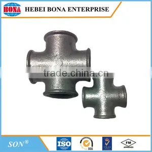 Best Selling Malleable Iron 4 Way Pipe Fitting Cross thumbnail-1