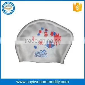 Adult Waterproof Stretch Swimming Hat Swim Silicone Cap With Ear Unisex Hat thumbnail-1