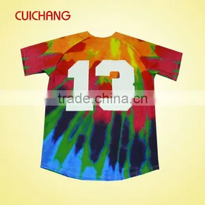 Baseball Jersey,Wholesale Polyester/spandex Heat Transfer Printing Custom Design Fashion Custom Design Baseball Jersey thumbnail-6