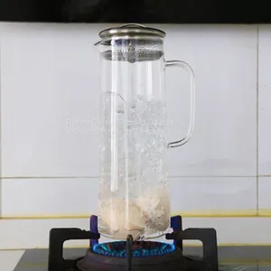 Water Bottle Wholesale Glass Bottle Wholesale Water Jug Glass Decanter Glass Bottle for Kitchen Resturant and Hotel thumbnail-4