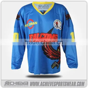 Vintage Custom Print Team Ice Skates Jersey Custom Club Hockey Goalie Shirt thumbnail-4