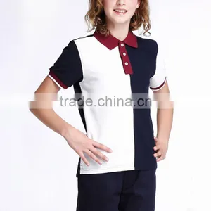School Students' Short Sleeve T-shirts Wear Summer Colored Children's Polo Shirts and Sweat Shirts Custom thumbnail-5