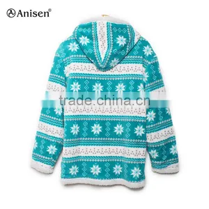 Wholesale Promotion Women Fleece Printing Jacket thumbnail-2