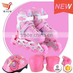 HFSX601 Safety Flat Women Retractable Four Wheels Led Shoes 2017 thumbnail-2