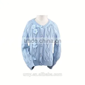 Cotton Handmade Round Neck Sweater Design for Girl thumbnail-1