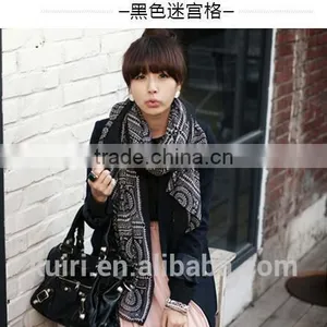 2016 Fashion Women Chiffon Scarf Summer New Peony Printing Elegant Lady Shawls Scarves Silk Scarf 8 Colors 170*80cm thumbnail-5