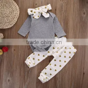 2017 Autumn Baby Boy Clothes Cotton T-shirt+Pants Newborn 2pcs Suit Baby Girl Clothes thumbnail-2