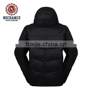 100% Nylon Wind Proof Black Men Jacket With Hood thumbnail-2