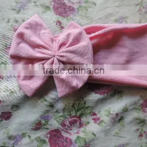 New Style Cute Baby Hair Bands Children Cotton Knit Hair Accessories Fashion Cotton Elactic Bands Wholesale Girls Bowknot Bands thumbnail-3