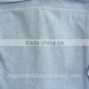 Short Sleeve Contrast Color Floral Denim Shirts thumbnail-4
