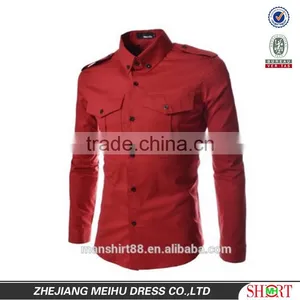 Button Down Uniform Multiple Color Men Shirts thumbnail-2