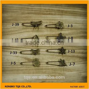 Fashion Metal DIY Material Pins Brooch Decoration Vintage Safety Pin thumbnail-1