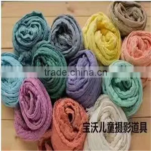 Newborn Stretch Knit Wrap Newborn Cheesecloth Wrap Baby Swaddle Wrap Photography Props thumbnail-1