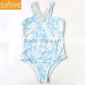Fancy Beachwear Floral Printing Monokini Waterproof One Piece Bikini thumbnail-1