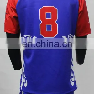 High Quality Durable Tear Resistance 100% Polyester Custom Sublimation Rugby Jersey thumbnail-2