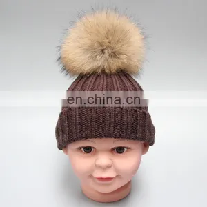 Supply Kids Acrylic Beanie With Big Pompon thumbnail-2