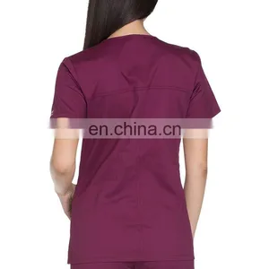 Hot Sale European Women Fashionable Nurse Medical Uniform Scrubs Suit thumbnail-3